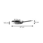 Tescoma Pánev GrandCHEF 24 cm, dlouhá rukojeť  