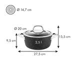Tescoma PRESIDENT Kamenný pekáč s pokrievkou, priemer 20 cm, 2,5 l