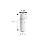 Tescoma Termoska s hrníčkem CONSTANT CREAM 0,3 l, nerez  