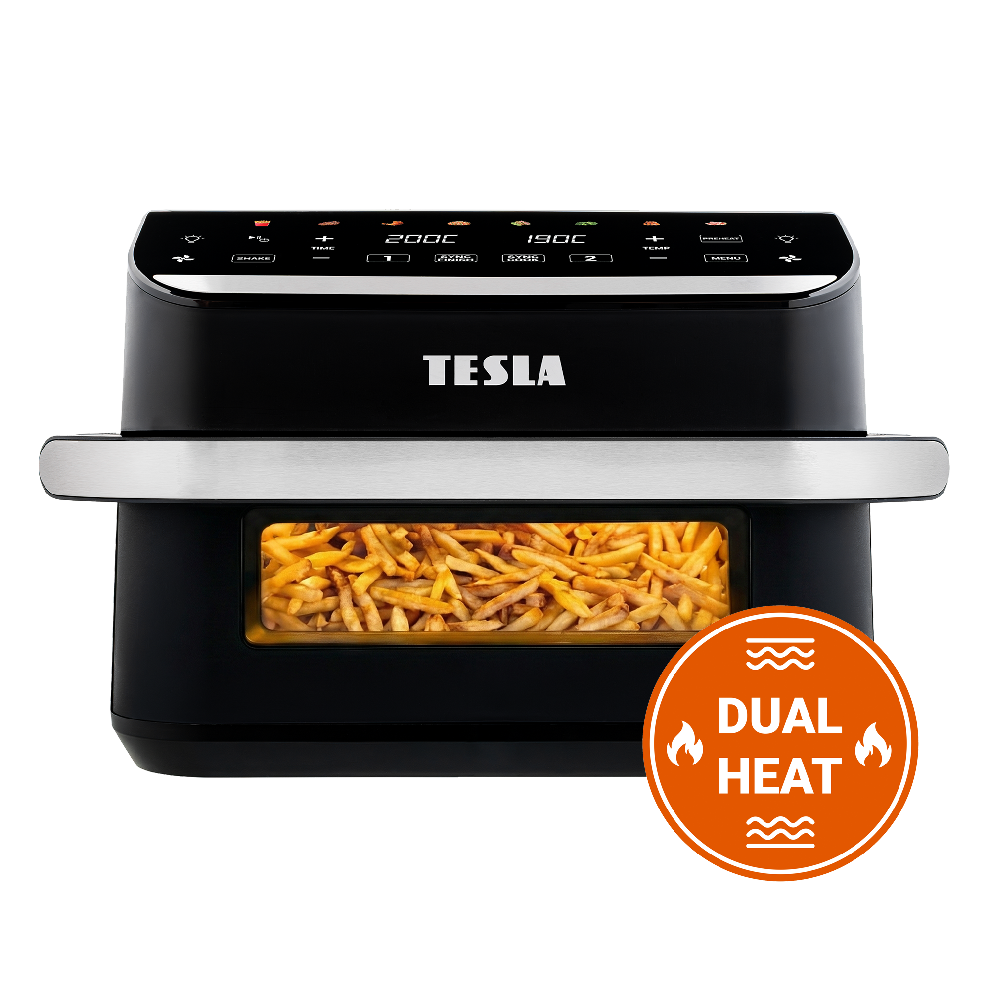 TESLA AirCook DualHeat QD575 XXL duální horkovzdušná fritéza
