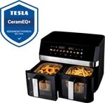 TESLA AirCook DualZone Q787 XXL Deluxe – multifunkčný digitálny fritéz s dvojitou zónou