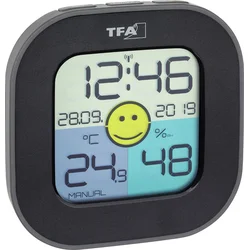 TFA 30.5050.01 - Digitálny teplomer s vlhkomerom - čierny