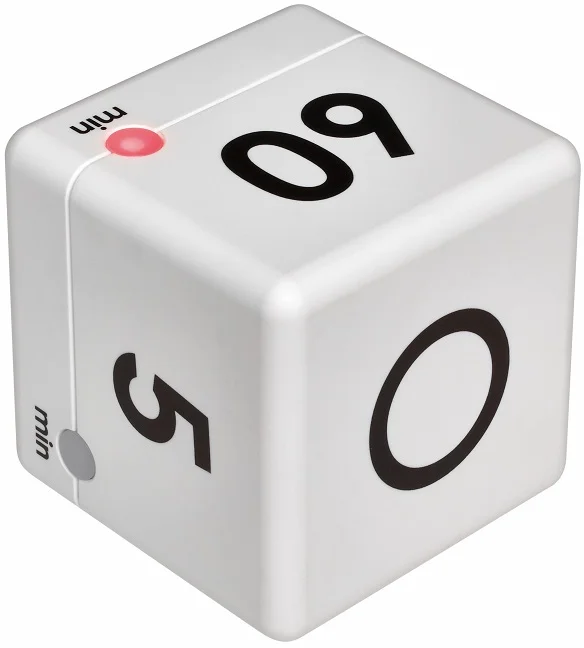 TFA 38.2032.02 - Digitálny časovač CUBE - biely