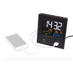 TFA digitální budík s možností USB dobíjení 60.2020.01 - MINI CHARGE