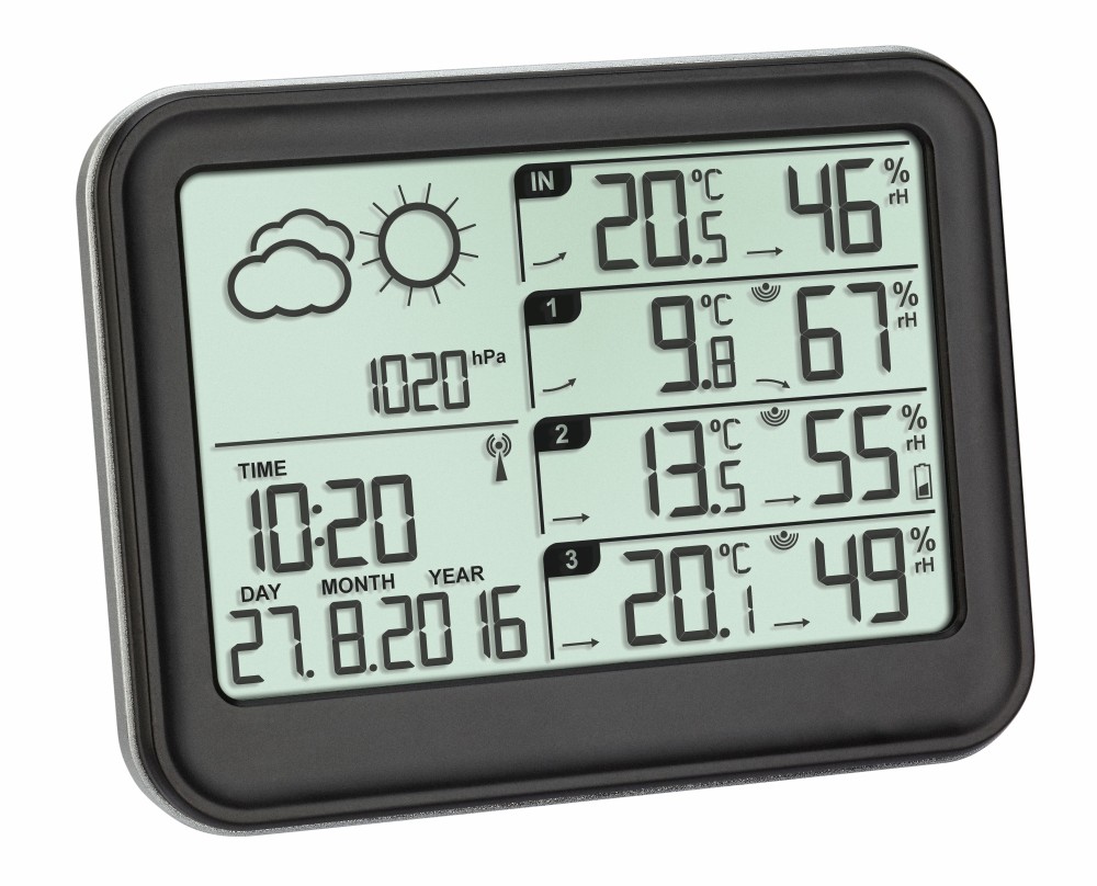 TFA meteostanica s tromi senzory teploty/vlhkosti 35.1142.01 VIEW TFA35.1142.01