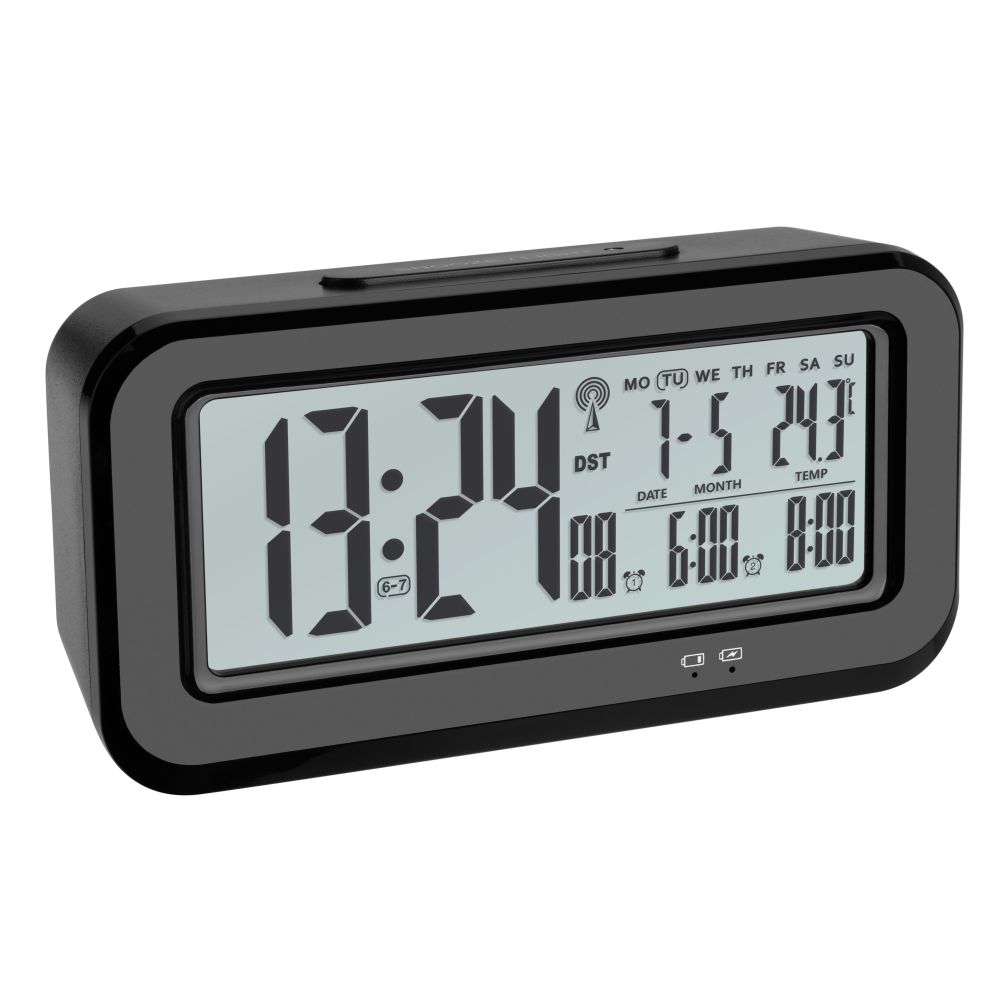 TFA rádiom riadený digitálny budík s automatickým podsvietením 60.2554.01 BOXX TFA60.2554.01
