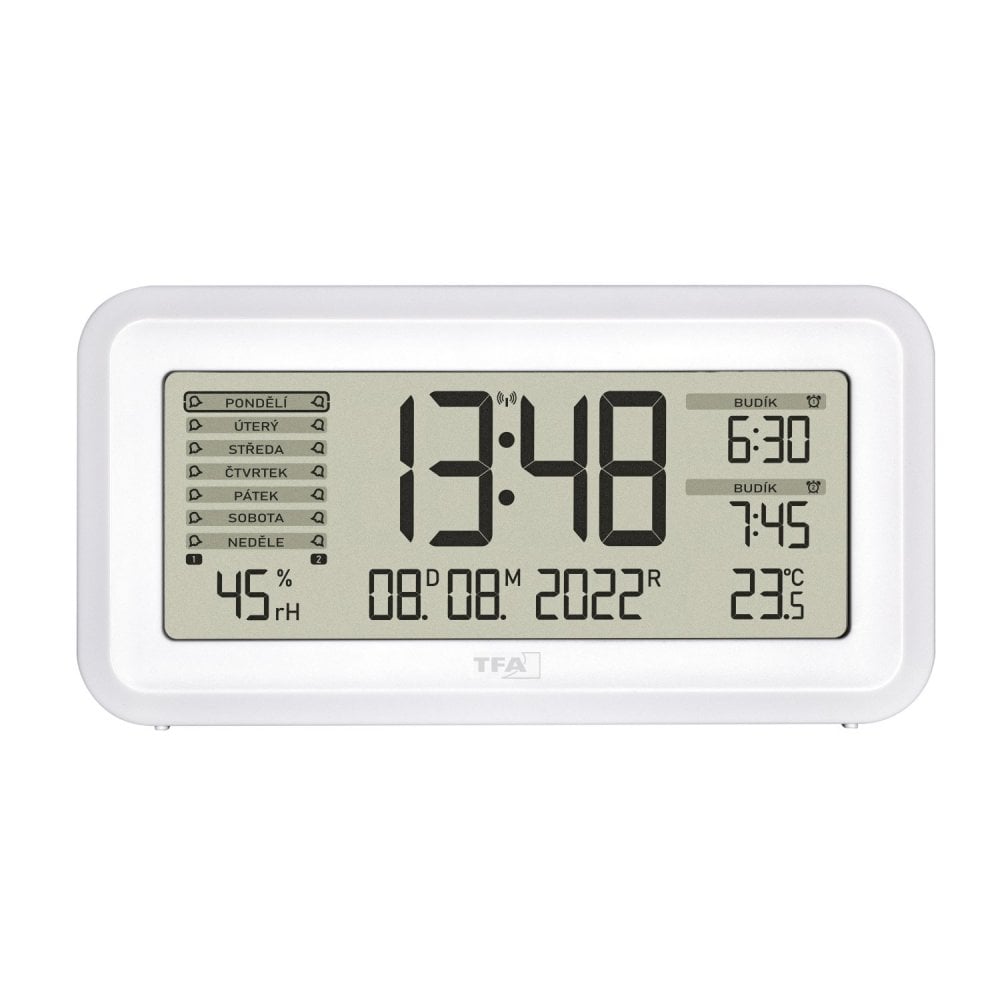 TFA60.2562.02 BOXX2- Rádiem řízený digitální budík s automatickým podsvícením