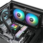 THERMALTAKE Vodní chladič LA240 ARGB, 2x120mm ARGB, LGA1851, AM5, černá