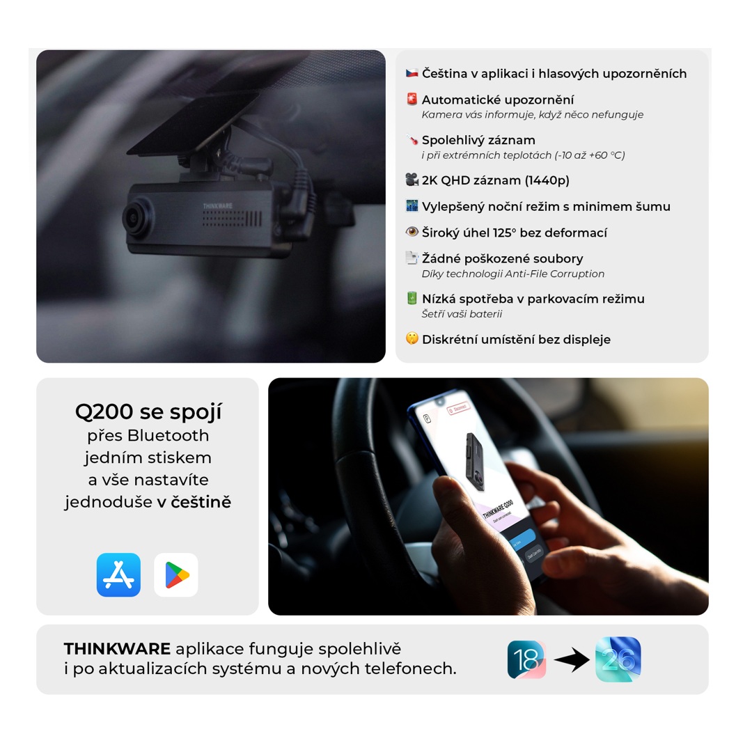 Thinkware Q200, čierna