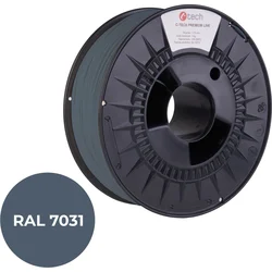 Tlačová struna (vlákno) C-TECH PREMIUM LINE, PETG, sivomodrá, RAL7031, 1,75 mm, 1 kg