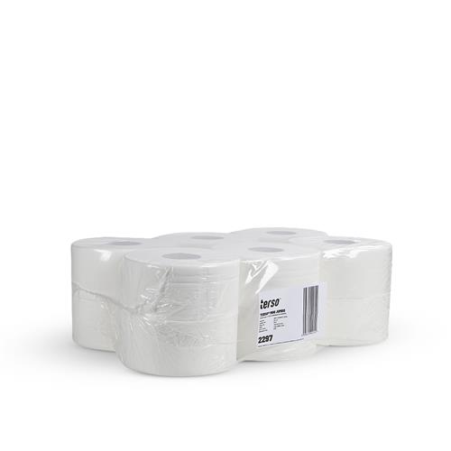 Toaletní papír TERSO Mini Jumbo, 2 vrstvy, karton = 12 rolí x 160 m