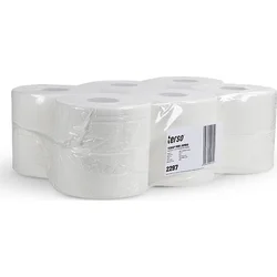 Toaletní papír TERSO Mini Jumbo, 2 vrstvy, karton = 12 rolí x 160 m