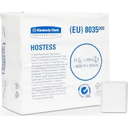 Toaletný papier HOSTESS, 2 vrstvy, kartón = 32 balení x 250 kusov