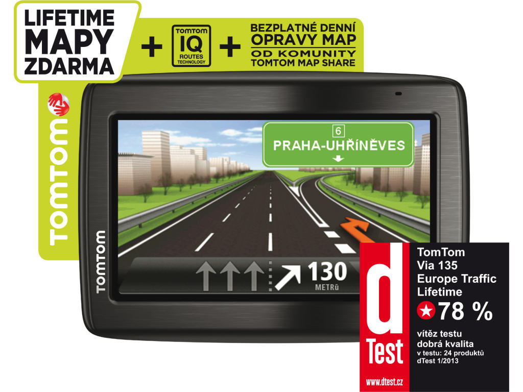 TomTom Via 135 Traffic Europe LIFETIME (1EQ5.002.12) TSBOHEMIA.CZ