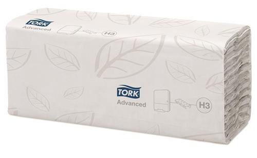 TORK Papierové uteráky "Advanced C", biele, skladané, systém H3