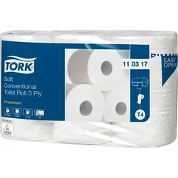 TORK Toaletný papier "Premium", extra biely, systém T4, 3-vrstvový, 35 m