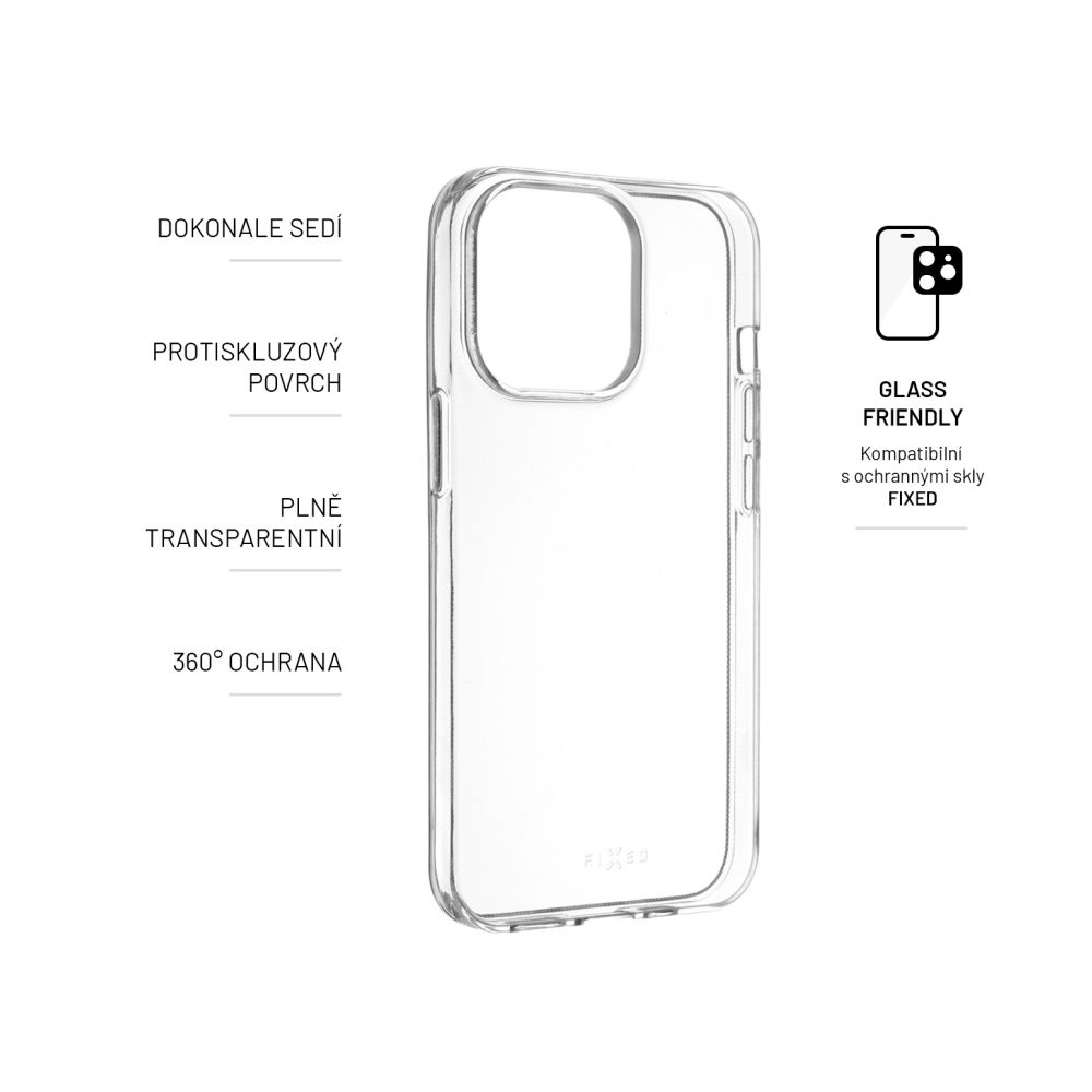 TPU gélové puzdro FIXED pre Sony Xperia 1 V, číre
