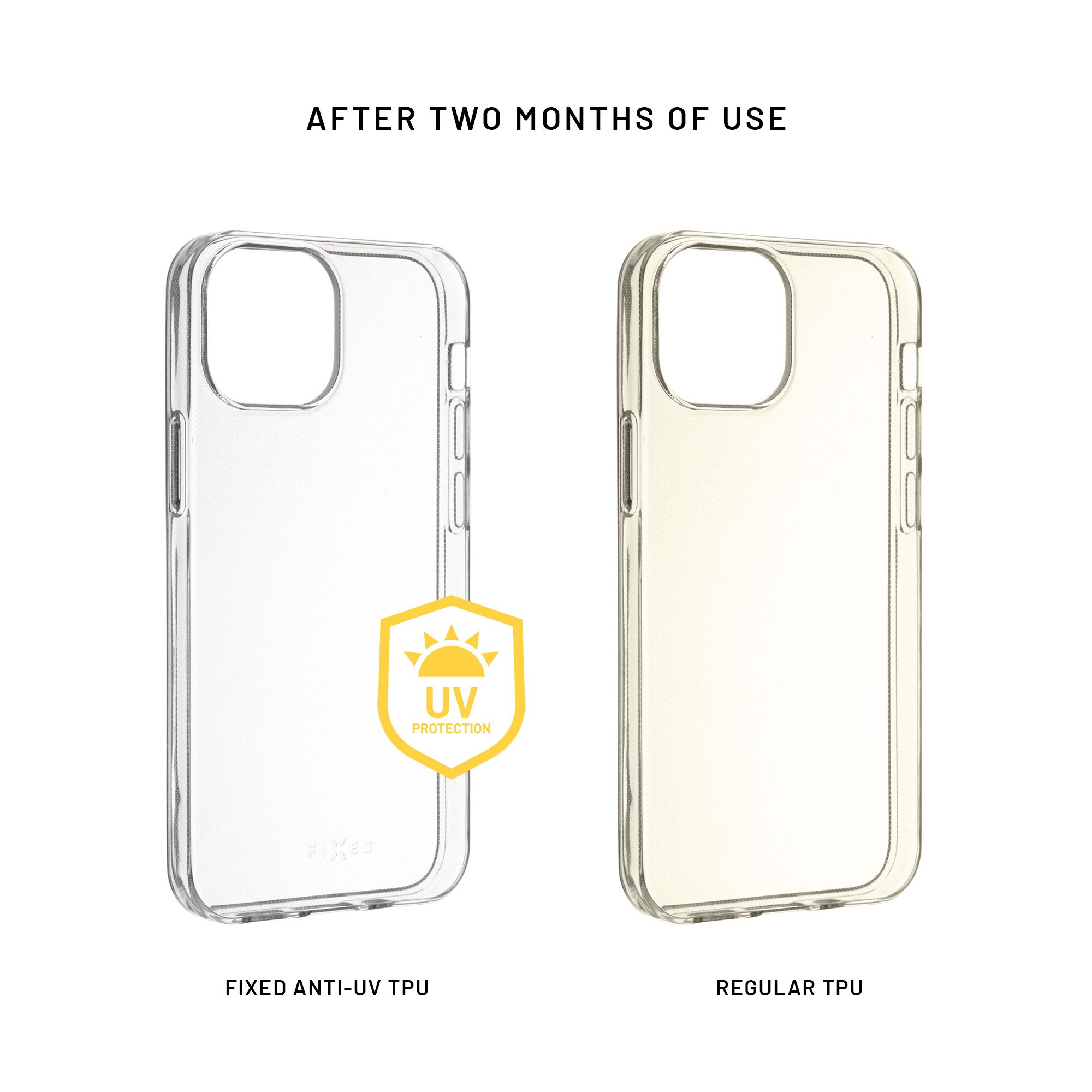 TPU gélové puzdro FIXED Slim AntiUV pre Samsung Galaxy S23+, číre