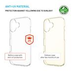 TPU gelový kryt FIXED ReStory AntiUV pro Apple iPhone 16, čirý