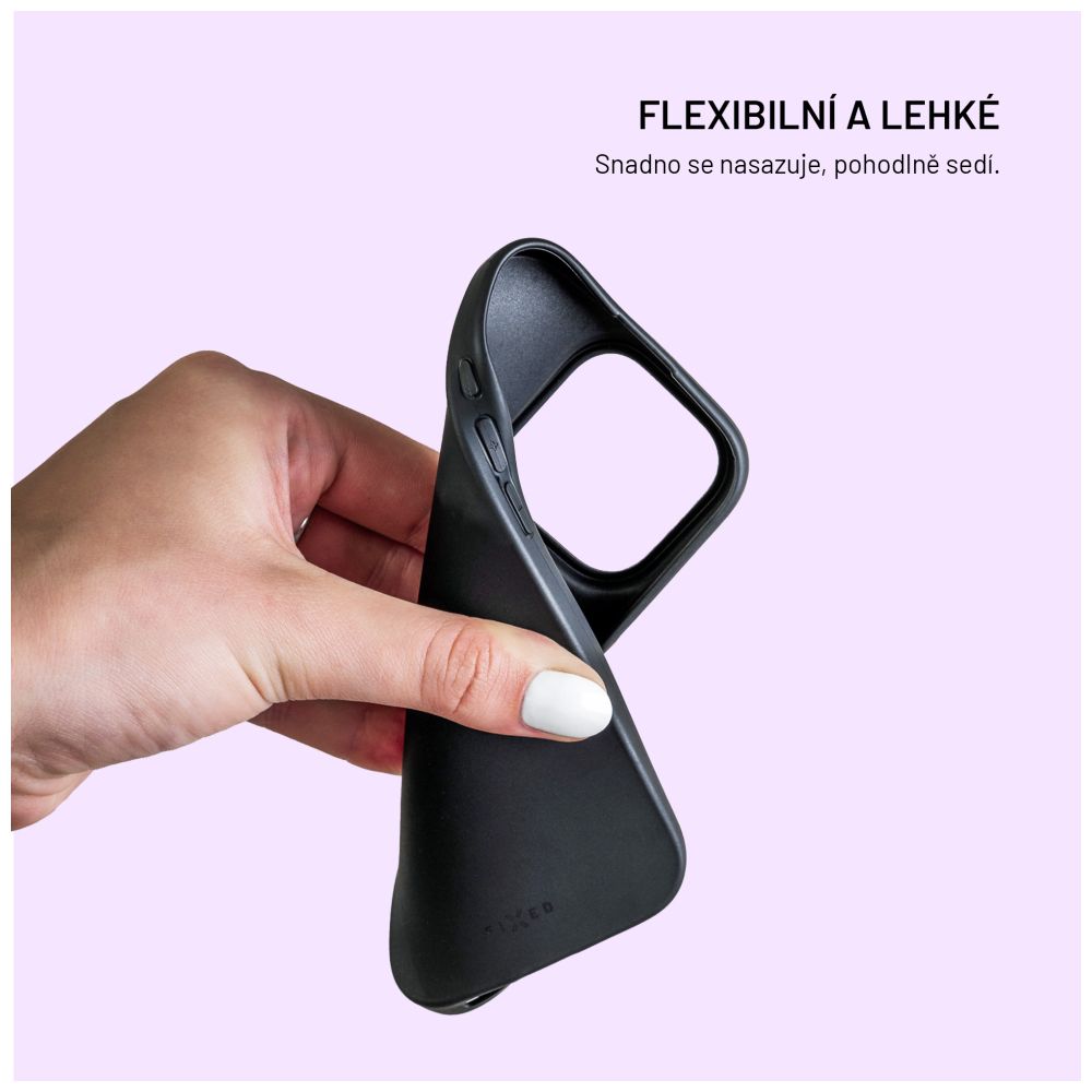 TPU gelový kryt FIXED ReStory pro Apple iPhone 17 Pro Max, černý
