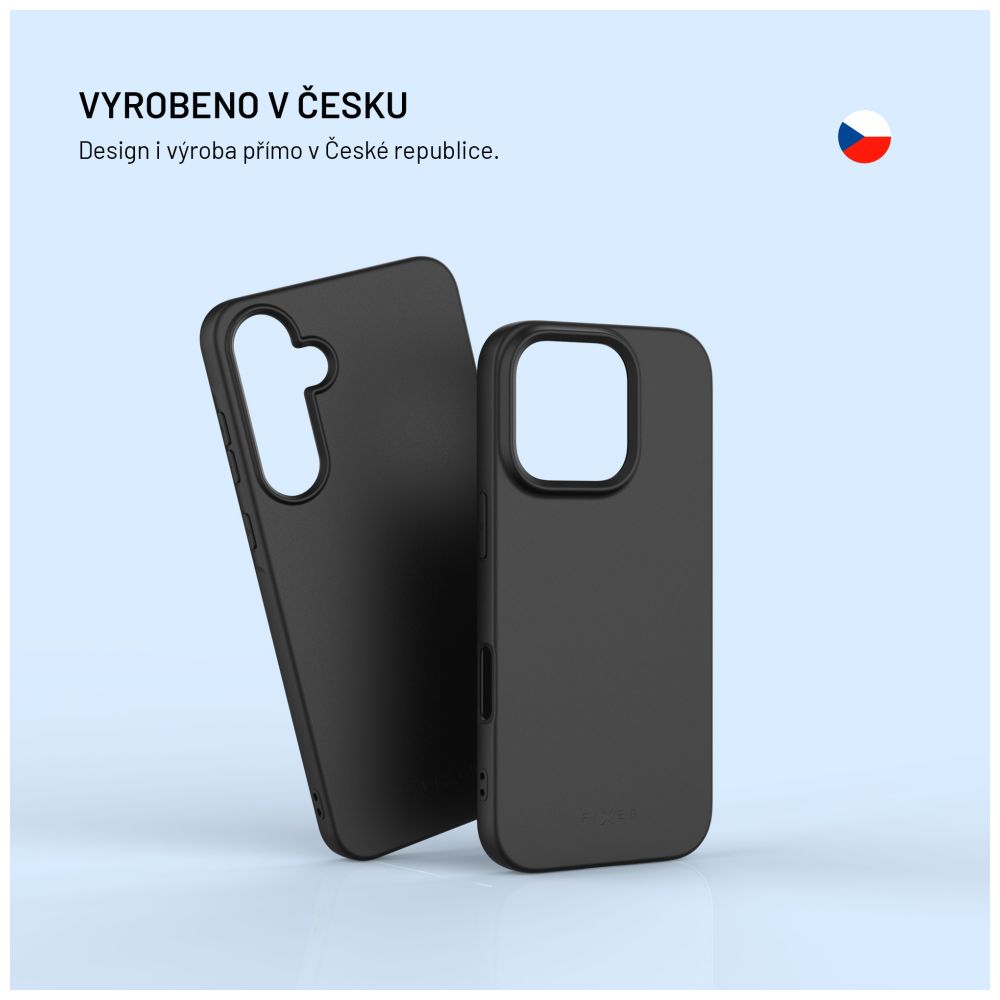 TPU gelový kryt FIXED ReStory pro Apple iPhone Air, černý