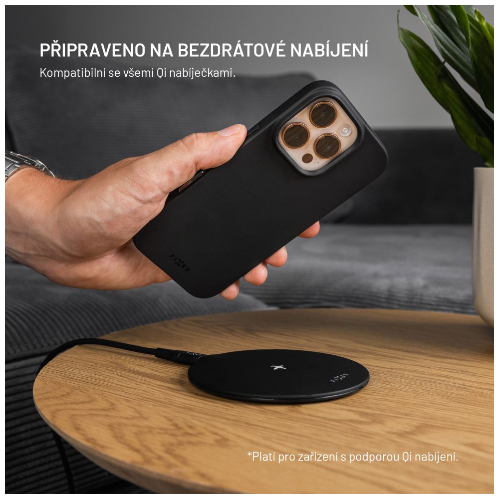 TPU gelový kryt FIXED ReStory pro Apple iPhone Air, černý