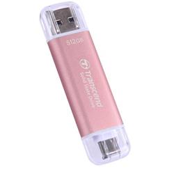 Transcend ESD310P 512GB, External SSD, USB 10Gbps, Type C/A