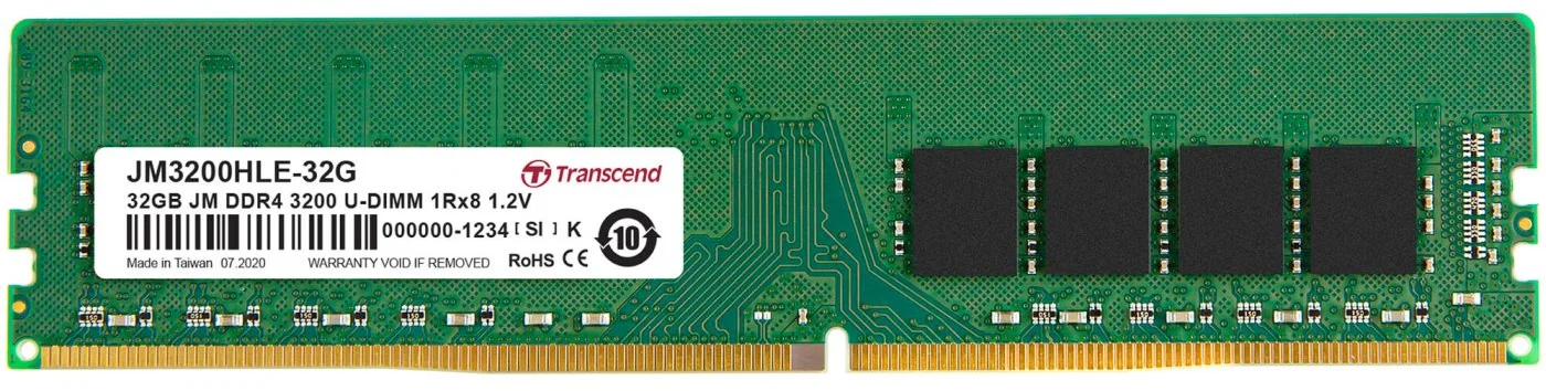 Transcend JetRam, 32 GB DDR4 3200