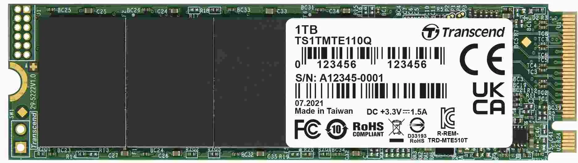 Transcend M.2 SSD 110Q, 1TB