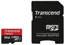 Transcend microSDXC 64GB Class10 UHS-I Premium + adaptér