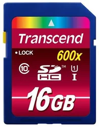 Transcend SDHC 16GB UHS-I 600x TS16GSDHC10U1 - Digitální foto - příslušenství