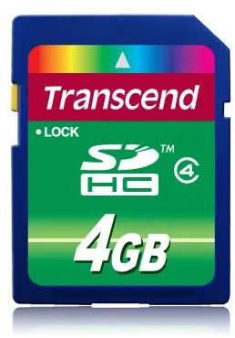 Transcend Secure Digital SDHC SD2.0 4GB Class4