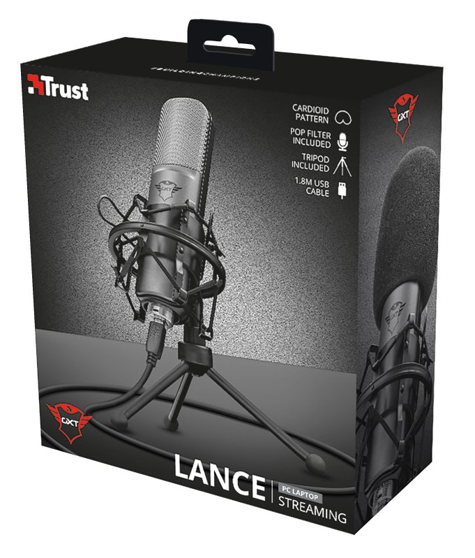 Trust GXT 242 Lanke Streaming Microphone 22614