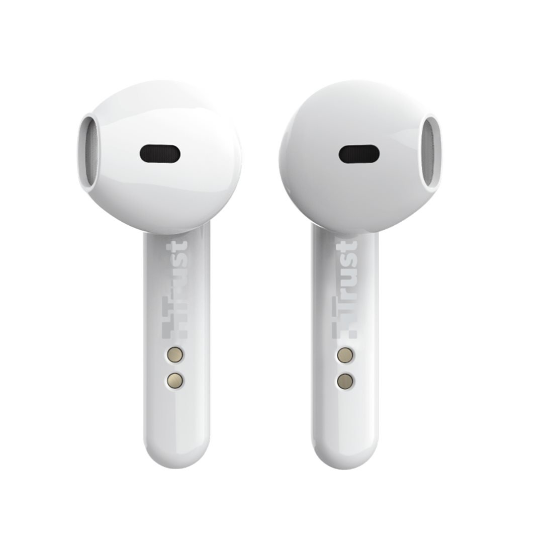 Trust Primo Touch Bluetooth Wireless Earphones, bílá