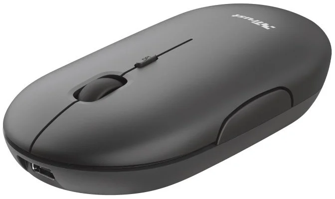 Trust Puck Rechargeable Bluetooth Wireless Mouse, čierna 24059