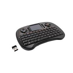 TRUST Tocamy Wireless Entertainment Keyboard, anglická/EN, bezdrátová, 2xAAA, pro PC nebo Smart TV, černá/black