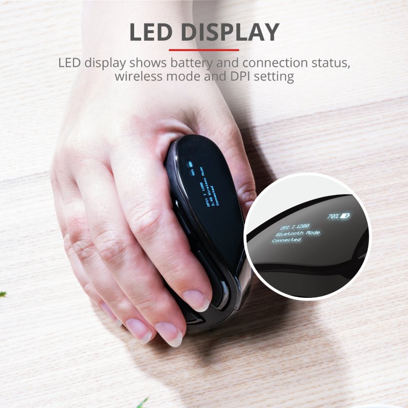 Trust Voxx Rechargeable Ergonomic Wireless Mouse 23731