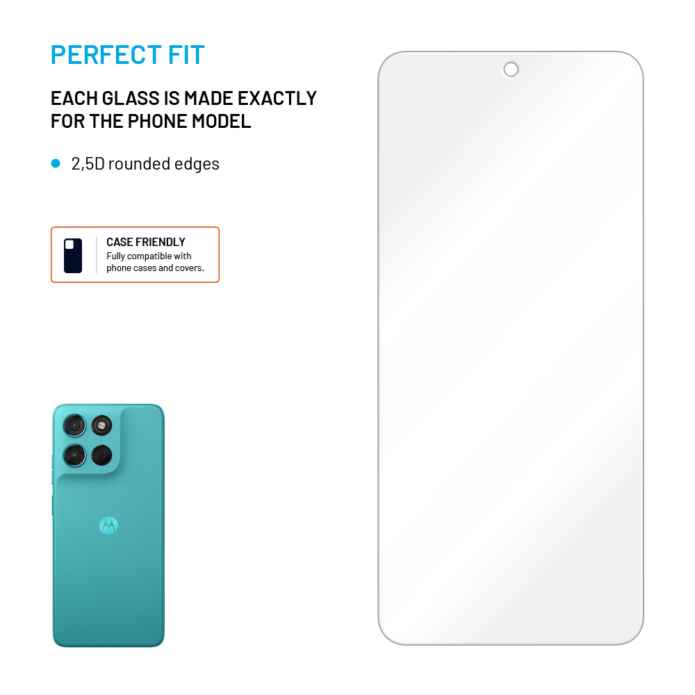 Tvrdené sklo FIXED pre Motorola Moto G57 Power, 2ks, číre