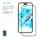 Tvrzené sklo FIXED Full-Cover s aplikátorem pro Samsung Galaxy A17 4G/5G, 2ks, černé