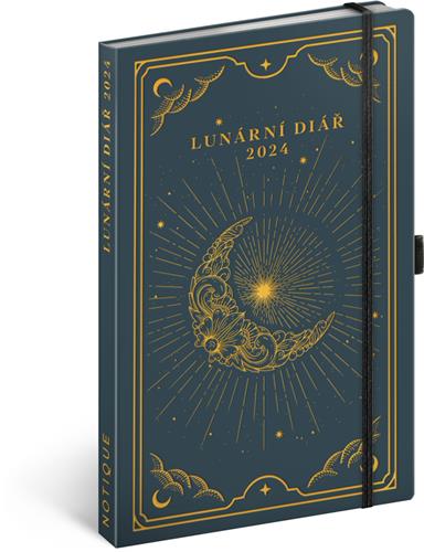 Týdenní Lunární diář 2024, 13 × 21 cm