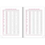 Týždenný diár Nox 2024, čierny / modrý, 15 × 21 cm