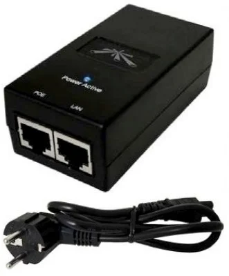 Ubiquiti POE-24, 24V, 1A, 24W, napájací zdroj s integrovaným PoE injektorom POE-24-24W