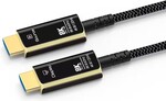 Ultra High Speed HDMI 2.1 optický fiber kábel 8K@60Hz, pozlátený 50 m