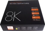 Ultra High Speed HDMI 2.1 optický fiber kábel 8K@60Hz, pozlátený 50 m