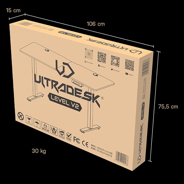 ULTRADESK Level V2 černý