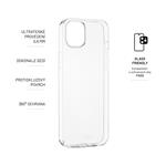 Ultratenké gélové puzdro TPU FIXED Skin pre Apple iPhone 14 Plus, 0,6 mm, číre