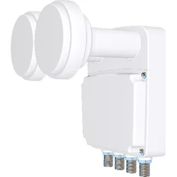 Univerzální konvertor monoblock pro dvě družice a 4 satelitní přijímače, 0,2dB, družice Astra19,2E/Astra23,5E.