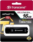 USB 3.0 flash disk Transcend JetFlash 750K 16 GB, čierny