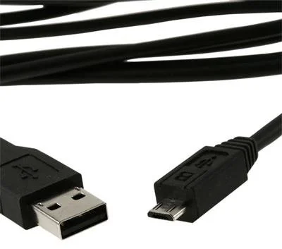 USB-A samec/microUSB samec 2.0, 1 m, čierna farba Vysoká kvalita