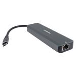 USB-C na HDMI + 2x USB3.2 + PD 100W+ RJ45 10/100/1000Mbps adaptér